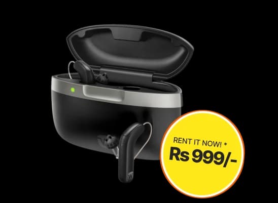 Rent a Widex <br/> Starting at ₹999/month