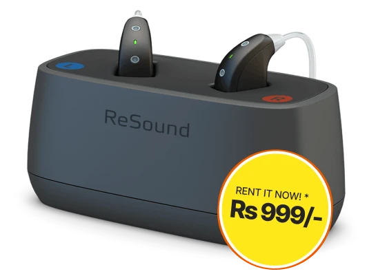 Rent a Resound <br/> Starting at ₹999/month